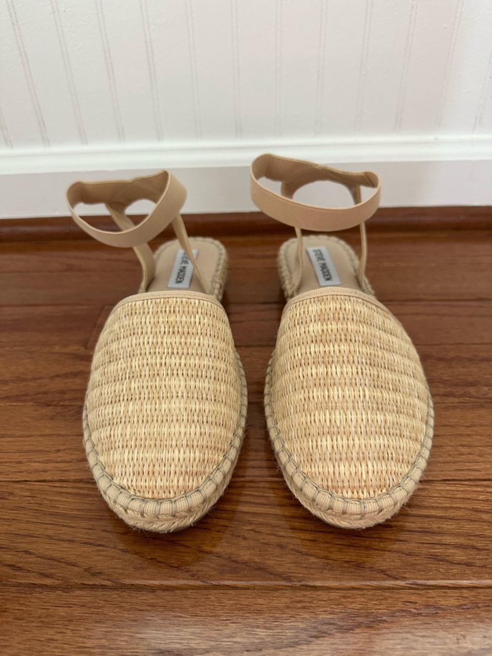 Steve Madden Merlene Woven Espadrille Sandals with Ankle Strap